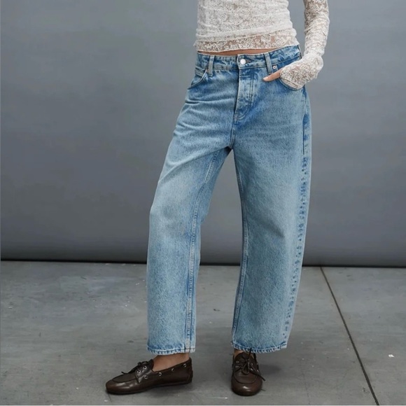 We The Free Denim - We The Free Deep Trance Dropped Boyfriend Jeans Size 31 NWOT
